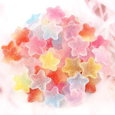 Accessori Caramelle Stella a Cinque Punte per Progetti in Resina Fai-da-Te e Accessori per Capelli per Bambini