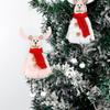 Adorable Christmas Tree Decorations Featuring Cute Plush Reindeer Ornaments In White And Pink