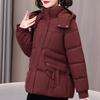 Plus Size XL-5XL Fashion Winter Woman Parkas Hooded Thick Warm Jacket Loose Middle Age Women's Coats