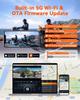VANTRUE F1 Dashcam Moto 4K + 1080P (front and Rear), WiFi 5 GHz, GPS, IP67 Waterproof, German Voice Instructions, 24/7 Recording. Collision Detection