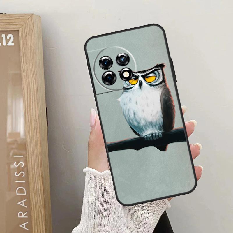 Süße Eulen-Cartoon-Hülle für OnePlus Nord 5 CE 3 4 Lite N20 N30 OnePlus 13T 13R 12R 10T 10R 10 11 12 13 15 Abdeckung