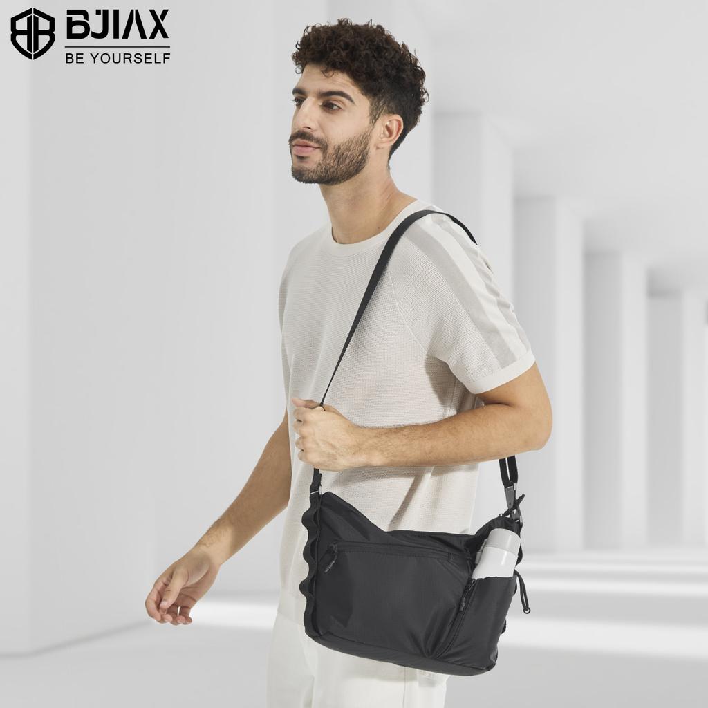 Functional Messenger Bag Niche Versatile Digital Crescent Bag Outdoor Waterproof Commuter Travel Shoulder Bag
