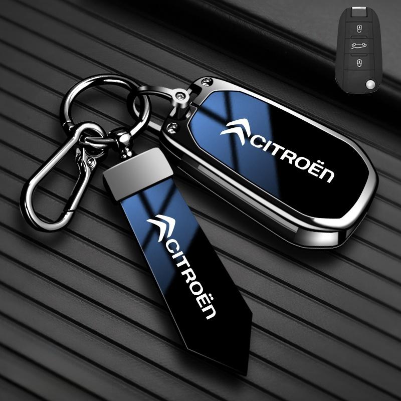Zinklegering High-end Auto Sleutelhoesje Voor Citroen C1 C2 C3 C4 C5 C6 VTS Xsara C-Crosser Berlingo Jumpy Sleuteletui Sleutelhanger Accessoires