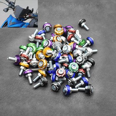 Tuerca de tornillo Universal, cubierta de placa de Color de aleación, cubierta de cuerpo de arandela de aluminio para motocicleta, Skru