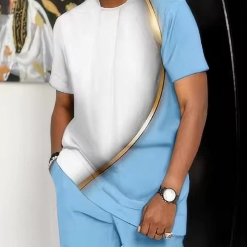 Summer Men's Casual T-shirt Street Fashion Short Sleeve Harajuku Graffiti 3D Printed Full Match Round Neck New Tops