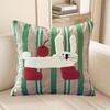 Washable Cartoon Pillow Cover Square Cushion Cover Modern Cream Style Pillow Cover  Sofa
