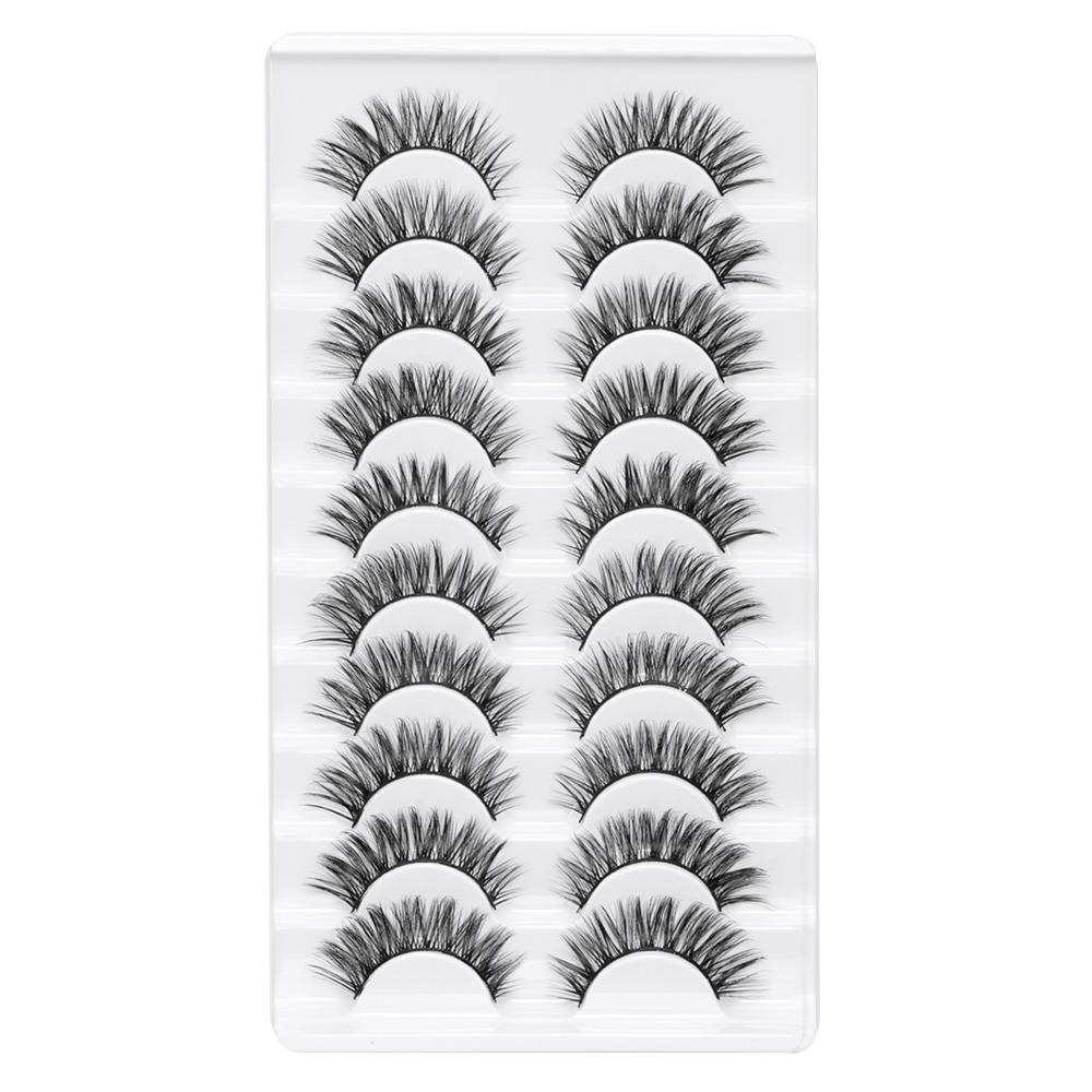Natrual Long False Eyelashes Handmade Eye Makeup Tools Beauty 3D Faux Mink Lash Eye Lash Extension