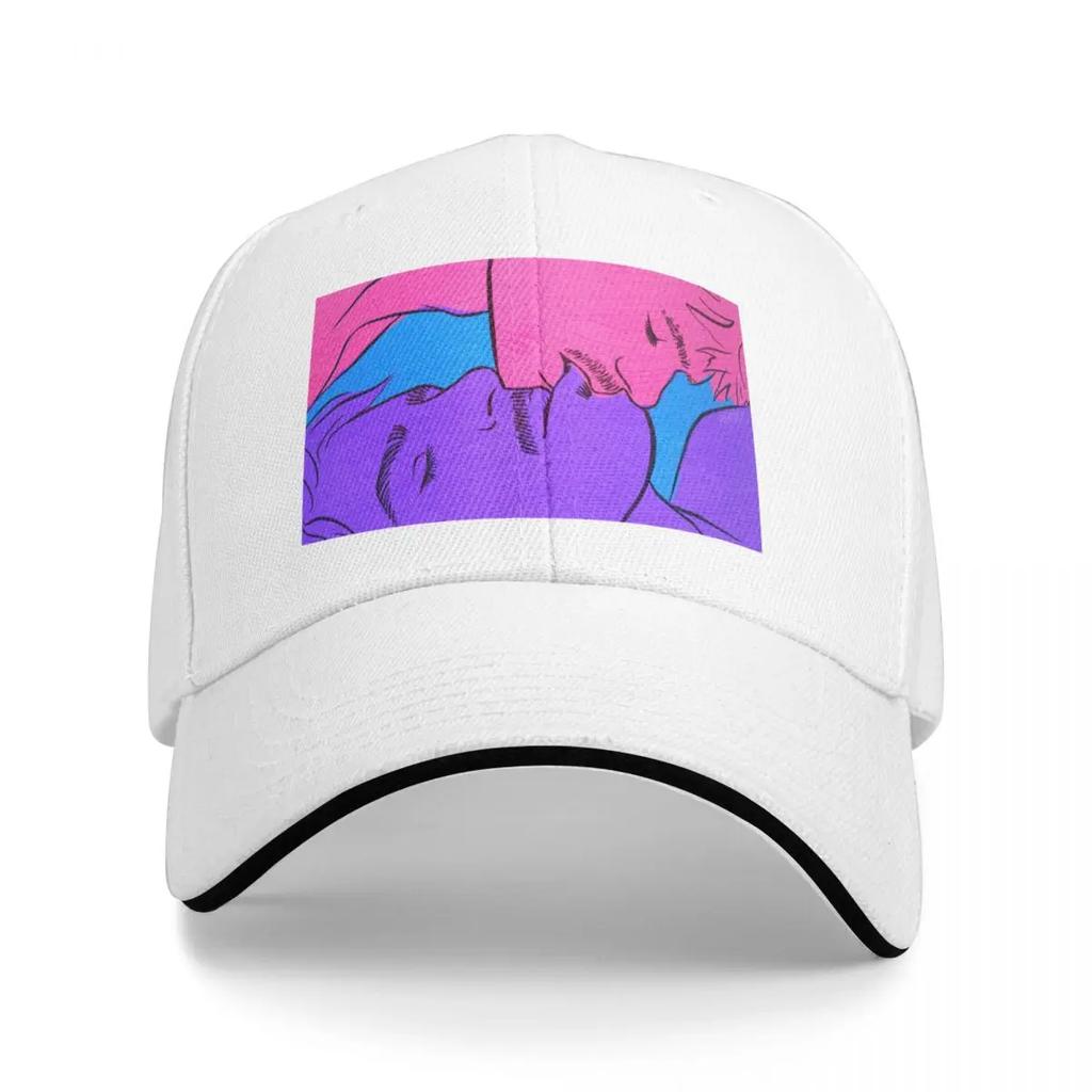 Two Boys Kissing Baseball Cap Golf Hat Luxury  For Women 2025 Unisex's