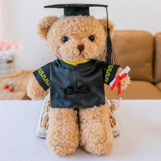 30CM Doll Graduation Gown Set with Tassels Hat Diploma DIY Plush