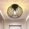 Ceiling Light - NETTLIFE - 1-light Ceiling Light - E27 - Metal - Retro Industrial Ø27cm