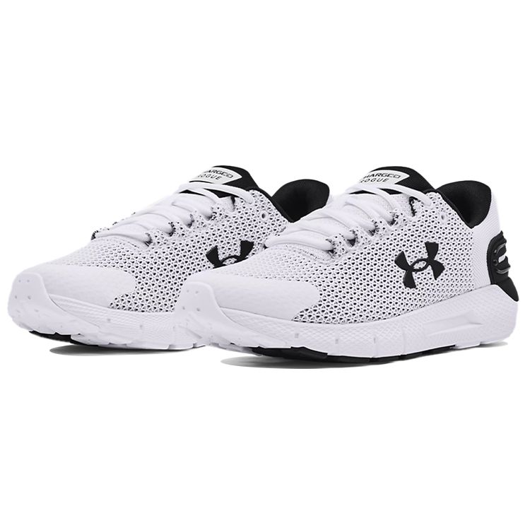Under Armour Charged Rogue 2.5 Men Running Shoes White Black 3024400-101