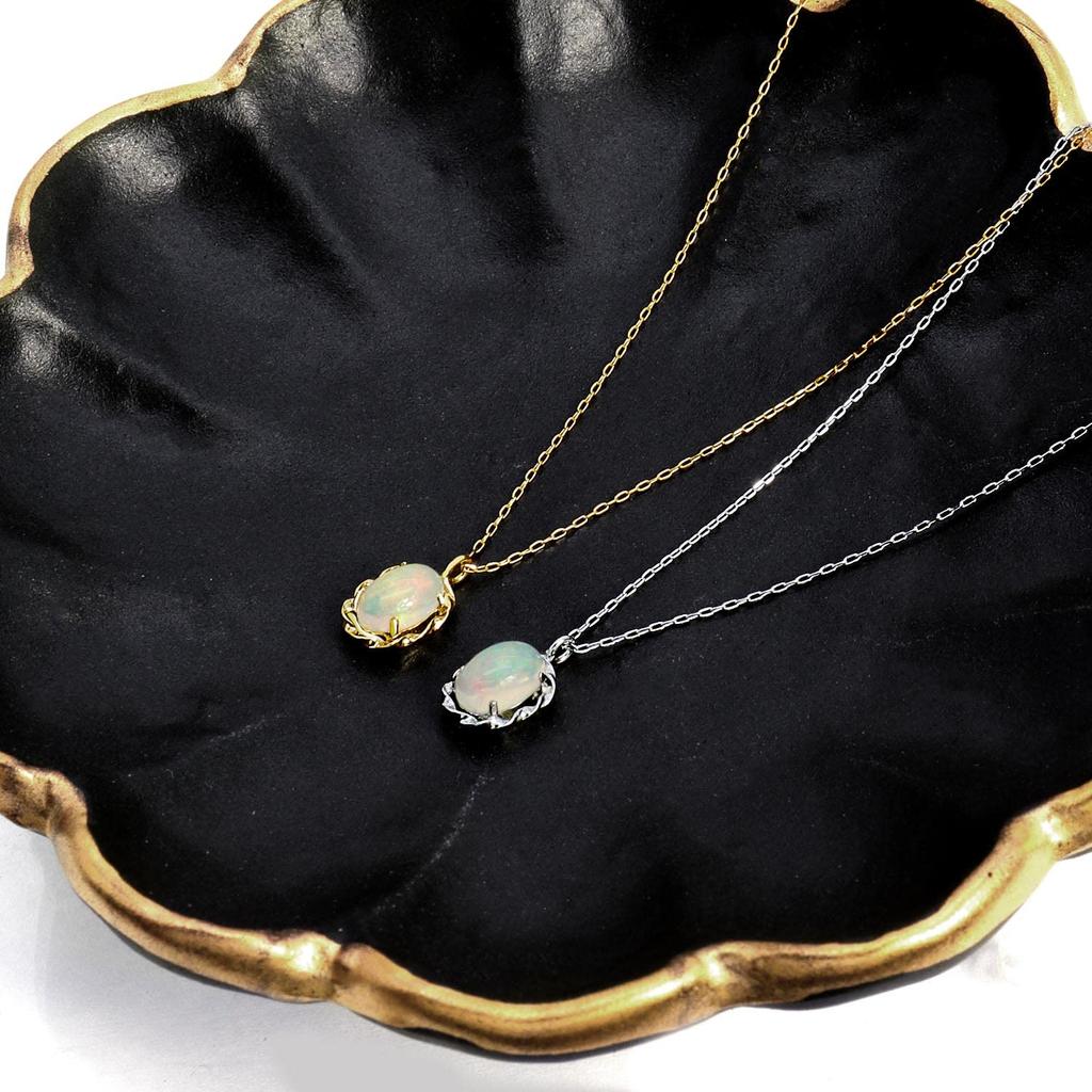 Lala Christie Opal Necklace In 18K Gold Women's 0.25ct (lp56-0021-yg)
