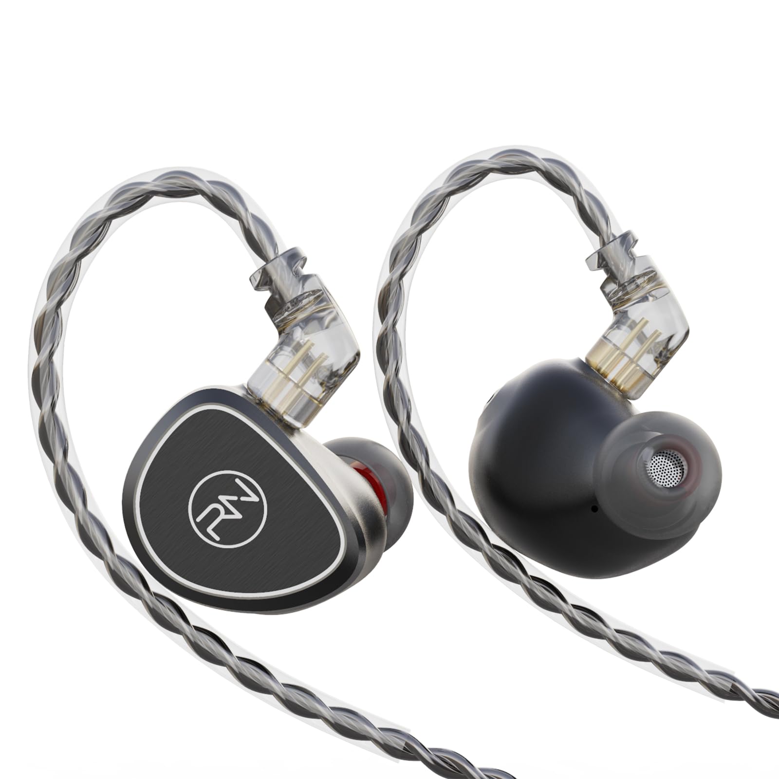 

RevoNext [New Price] RH-SORO-C 2D High Dynamic HiFi In-Ear Headphones, 0.75mm 2Pin-Type-C Connector, Black, Compatible with iPhone