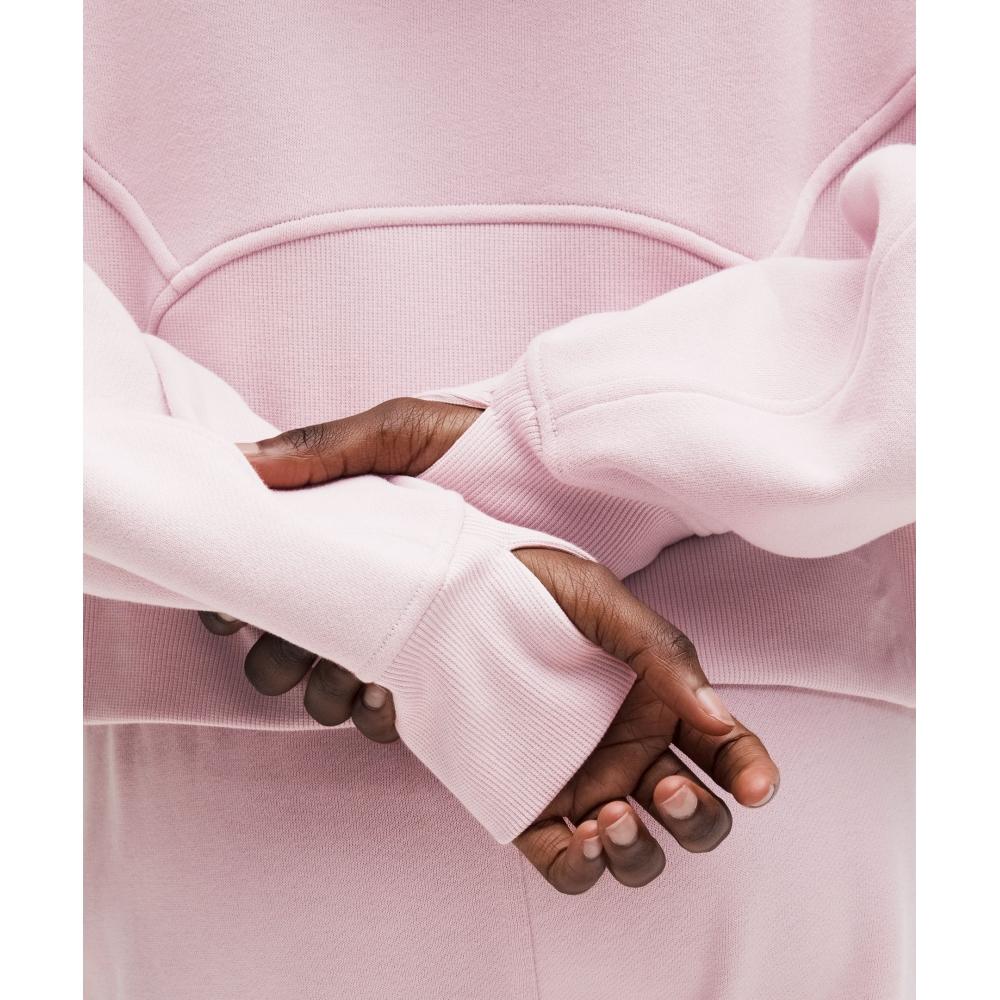 Lululemon Scuba Oversized Half Zip Hoodie Porcelain Pink