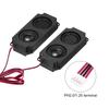 Uxcell 2pcs 5W 8Ohm Double Mini Speakers Full Range Mobile Portable Advertising Speakers with Terminal Wire Connector Separation Interface for Small