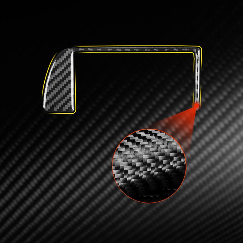Real Carbon Fiber Car Accessories Driver Door Storage Frame Trim Cover Soft Sticker For BMW E36 3 Series/M3 1994 1995 1996