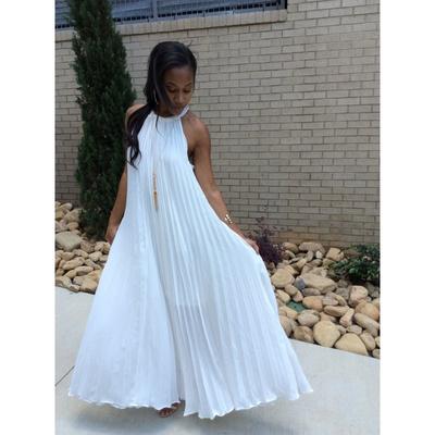 Women Summer Sexy Pleated Dress