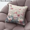 Watercolor Pink Lotus Floral Throw Pillow Covers Pattern Cushion Cover Suitable For Sofa Bedroom Car Pillow Cover