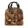 Kawaii German Shepherd Dog Lunch Box for Women Pet Lover Owner Thermal Cooler Food Insulated Lunch Bag School Children Student