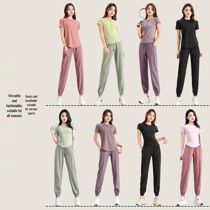 Women's Petite Quick-Dry Jogger Pants for Running, Fitness, Hiking, and Travel