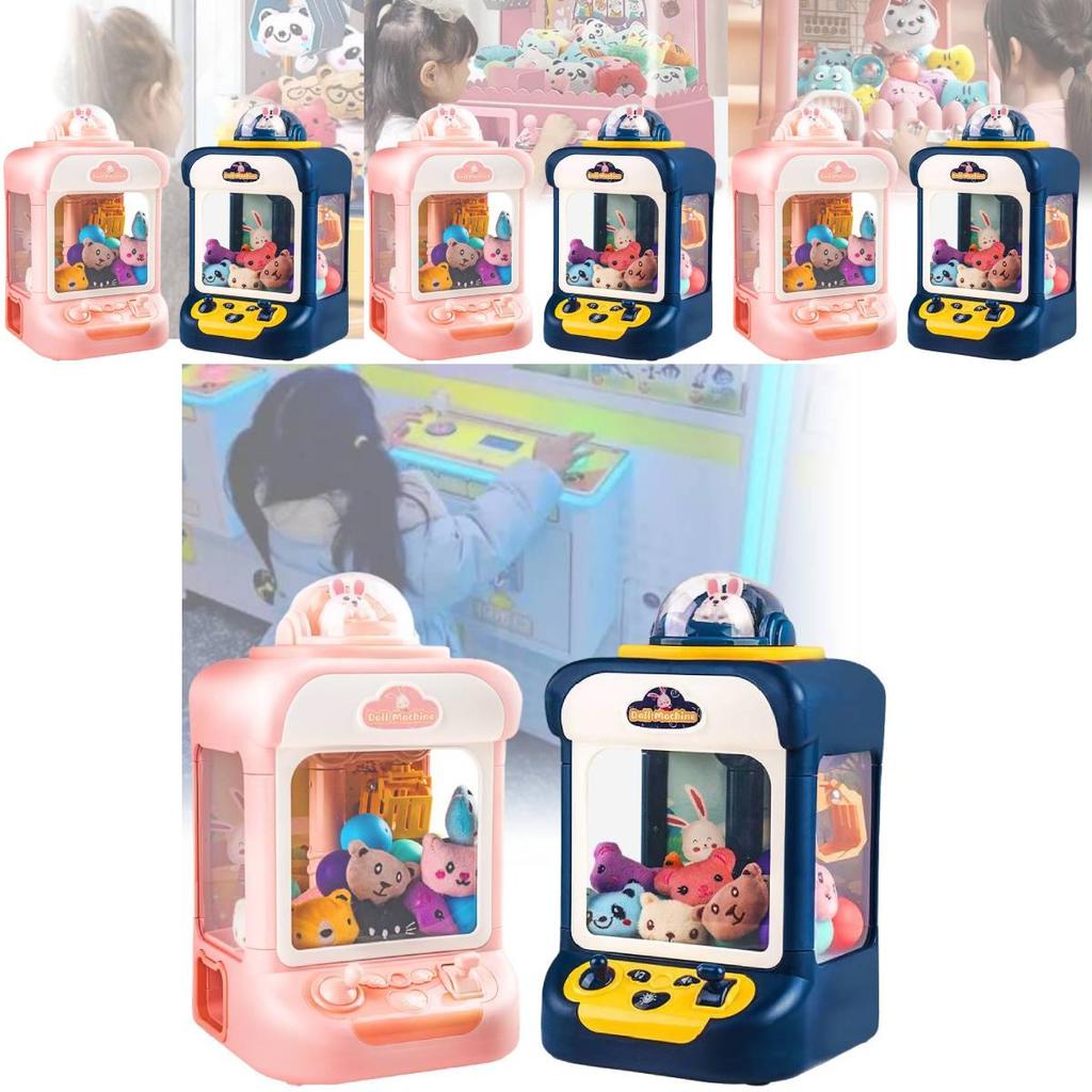 Children's Mini Home Claw Machine With Plush Toys And Gumball Capsules Fun Gift For Boys And Girls