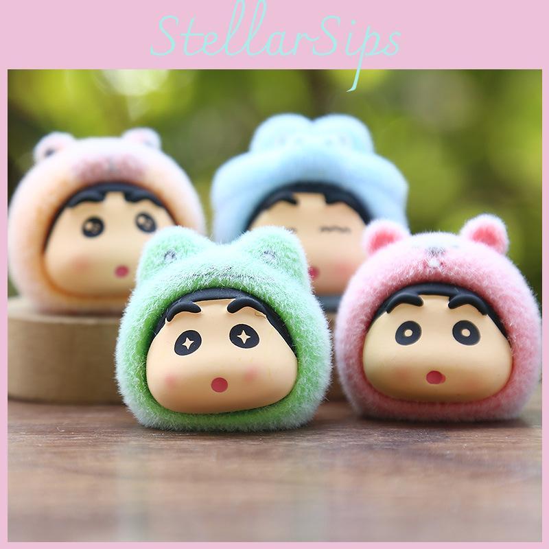 Crayon Shinchan Mini Resin Plush Figure For Desk Decor And Car Accessories Special Characters Included
