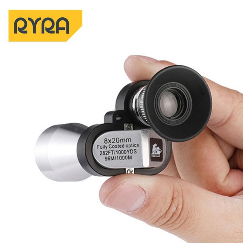 

8x20 HD нічного бачення міні кишеньковий зум монокуляр зовнішній портативний телескоп для полювання кемпінгу альпінізму походу A