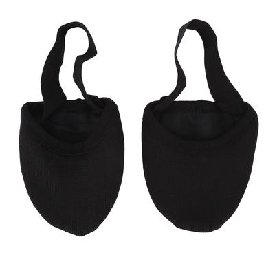 Half Sole Dance Shoe Breathable Stretchy Slip Resistance Half Sole Ballet Slipper for Dance Yoga Practice Black S
