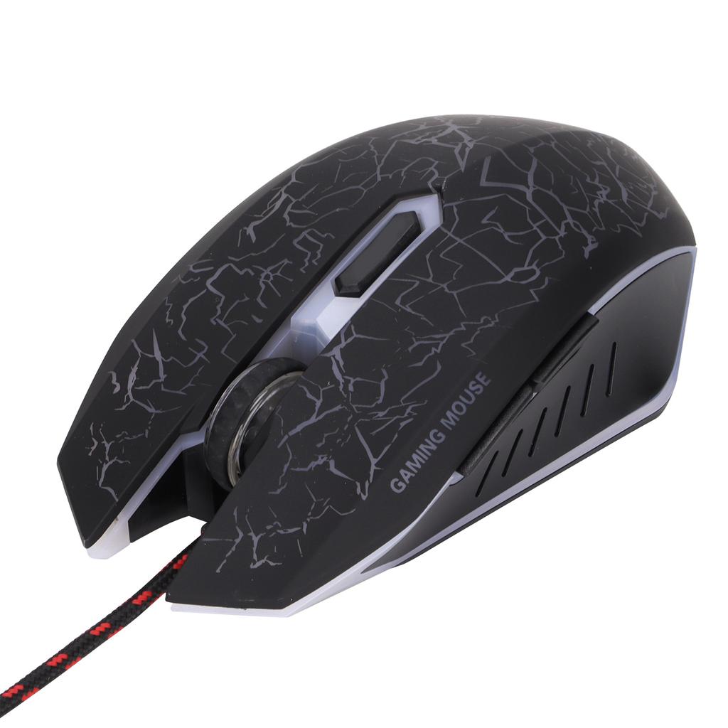 Wired Gaming Mouse USB Port Ergonomic 3200 DPI RGB Optical Computer Accessories