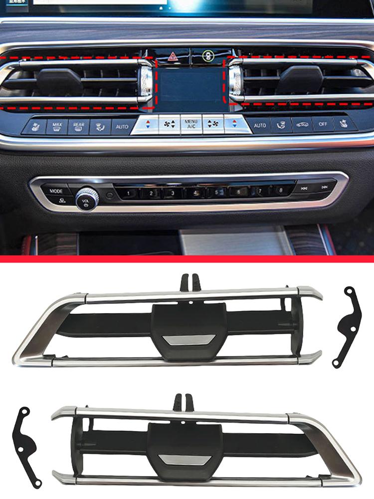 Car Dashboard Middle AC Air Conditioner AC Vent Grille Outlet Repair Kit Replace 64119458541 OE 64119458541 Fit for BMW X5 X6 X7