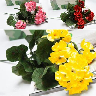 Garden Home Wedding Decoration Artificial Flowers Geranium Plant