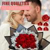 300Pcs Premade Satin Ribbon Rose Petals Half-Finished for Eternal Rose DIY Ramos Forever Flowers Bouquets Everlasting Floral,for