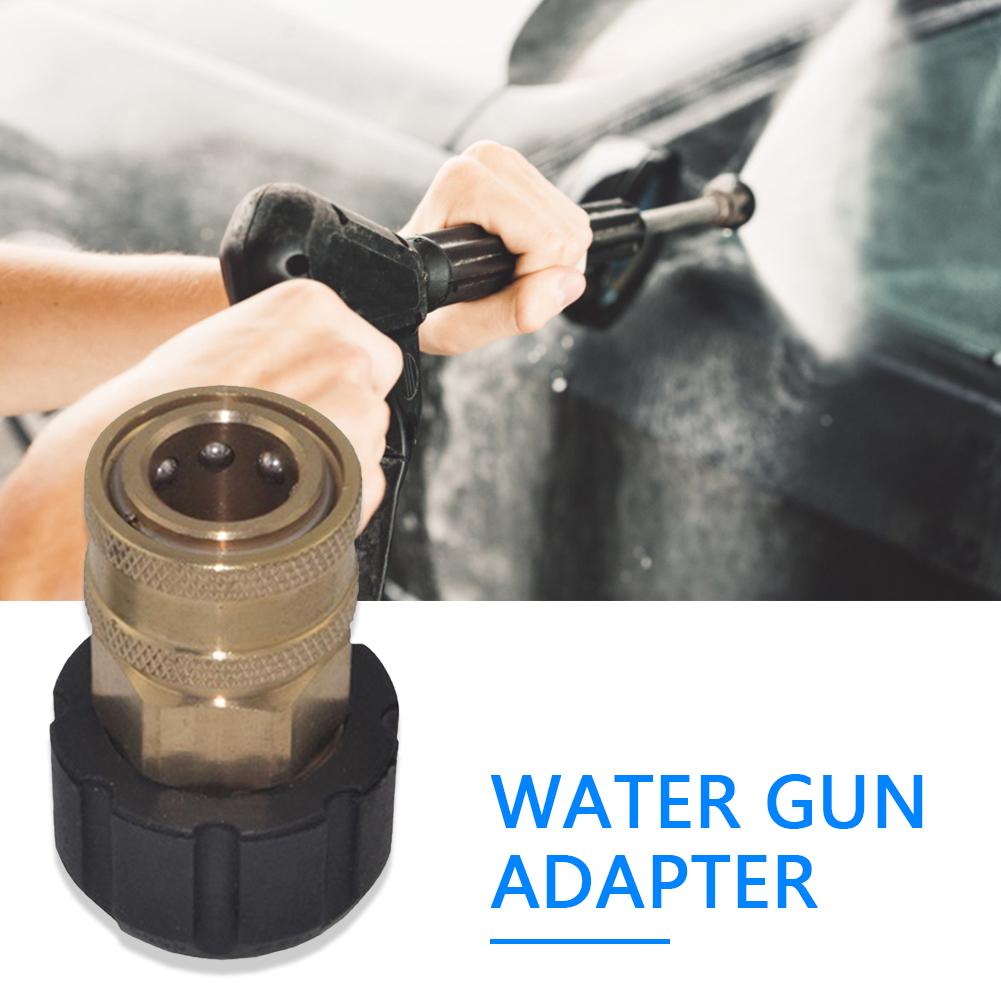 Car Wash Lance Connector 1/4 3/8 Inch QD Male To M22 14mm 15mm Female Connector Adapter for Pressure Washer Automobile