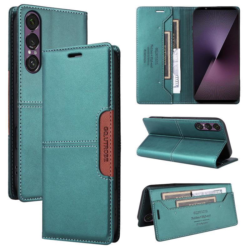 Magnetische Geldbörse Diebstahlschutz Lederhülle Für SONY Xperia 1 VII 10 VI 5 V 1 II Xperia10 III IV Kartenhalter Handyhülle Klapphülle