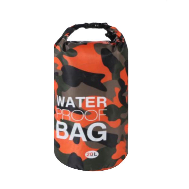 Camouflage Drifting Waterproof Bag: Versatile Single/Double Shoulder, Large Capacity, Lightweight Beach & Swimming Storage