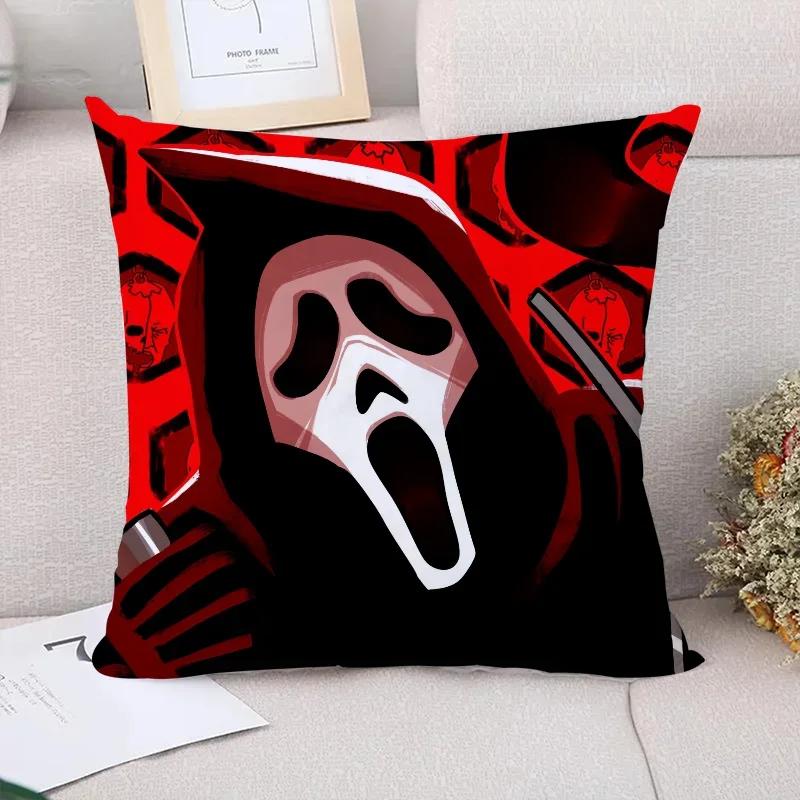 

Наволочка Ghostface для наволочок Декоративні короткі плюшеві наволочки x Подушки Наволочка Двоспальна постільна білизна 40x40cm рожевий