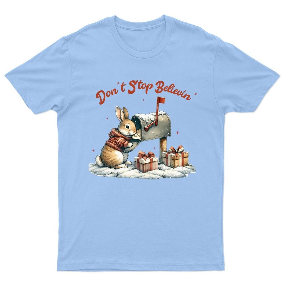 Dont Stop Believin Christmas TShirt Unisex Gift Retro Seasonal Funny Xmas S