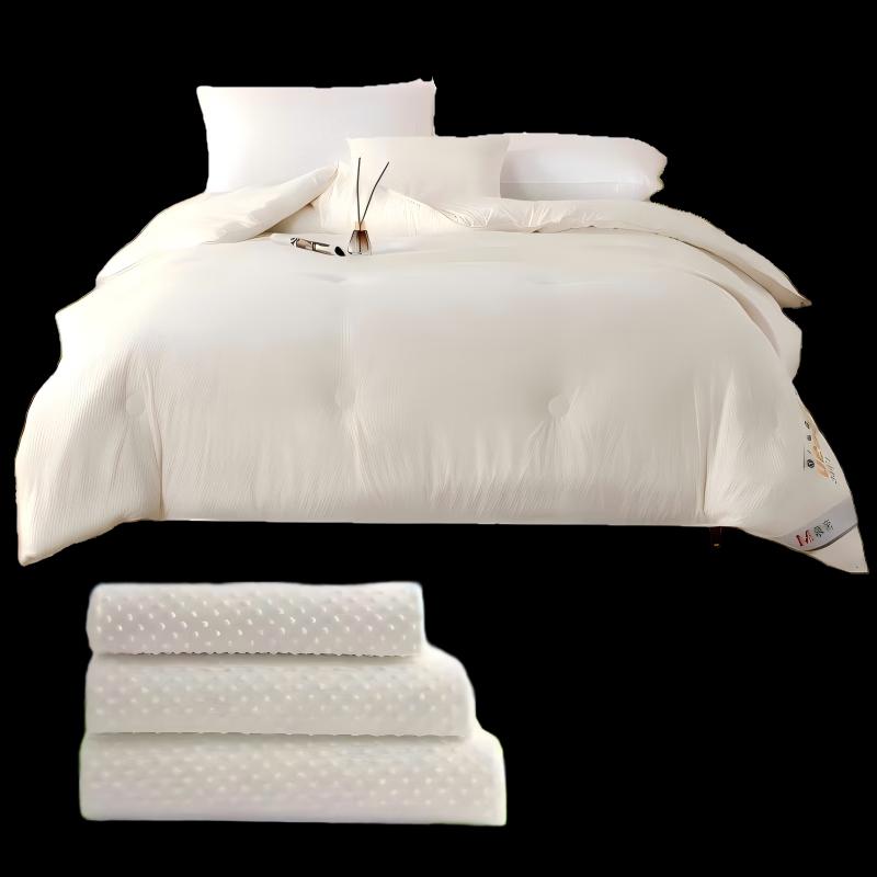 Fangwang Bubble Gauze All-Season Quilt & Memory Pillow Set