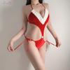 Yi Yue Lingerie Christmas Lace-Up Sleepwear Temptation Role Play Set 8344