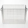 MUJI Drahtkorb aus Edelstahl 5, ca.. B37 x T26 x H24cm, 44831502 (Basketball)