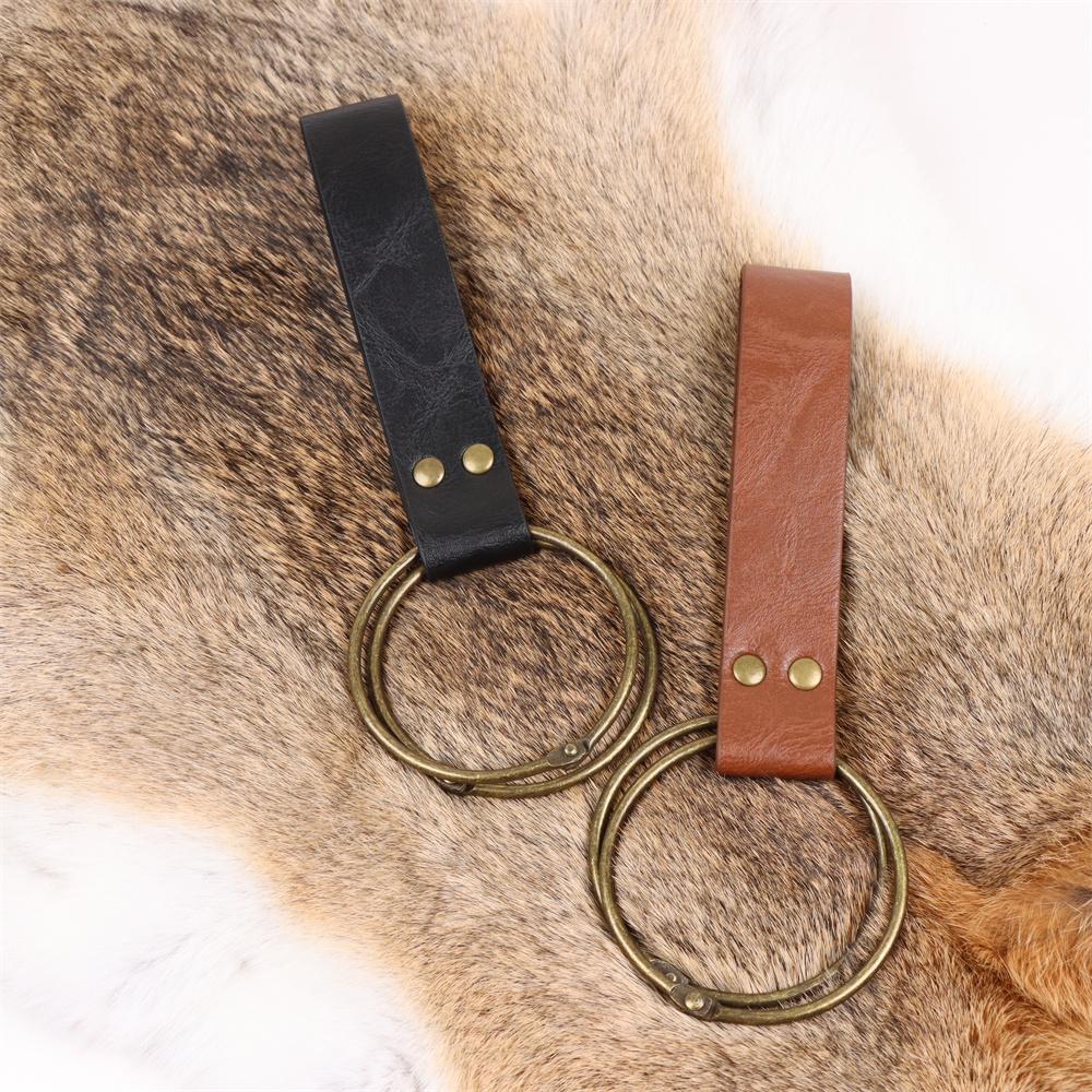 Cosplay Medieval Retro Belt Renaissance Waist Bag Viking Knight Skirt Clip Keychain Halloween Role-playing Prop