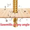 Hexagonal Handle Sawtooth Twist Drill Bit Set Multifunctional Saw Drill Combination Hand Drill Woodworking Bit Groove Sawtooth