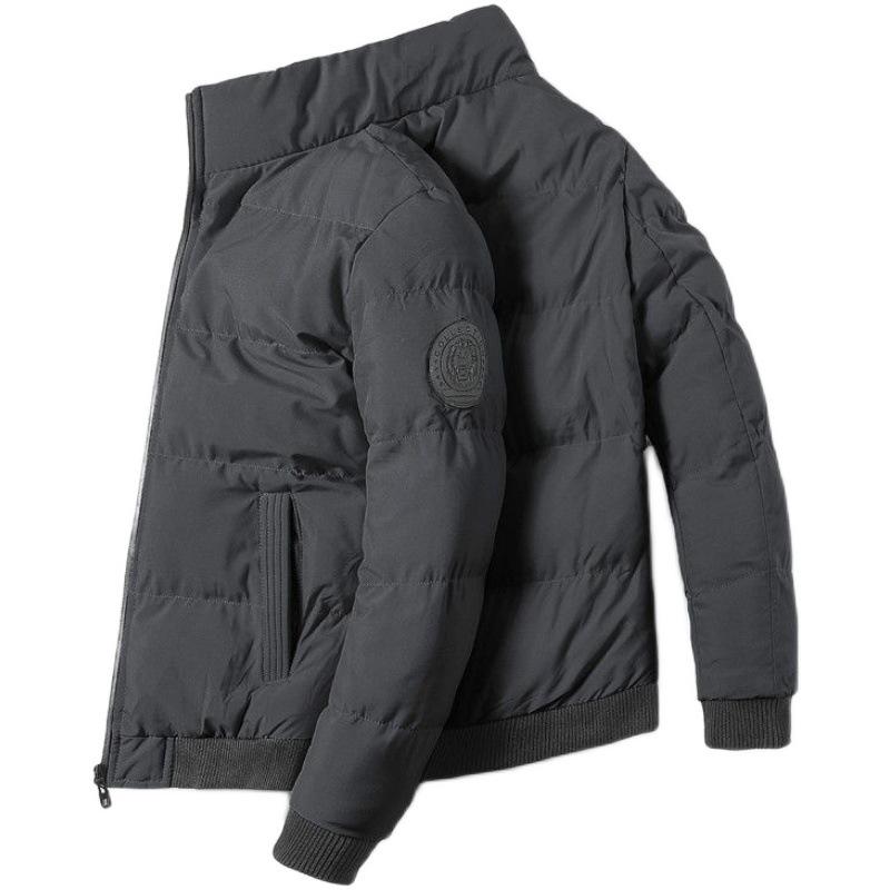 Pánská volná zimní bunda se stojáčkem 2023 - Všestranný, hřejivý, zesílený kabát z prachového peří a bavlny