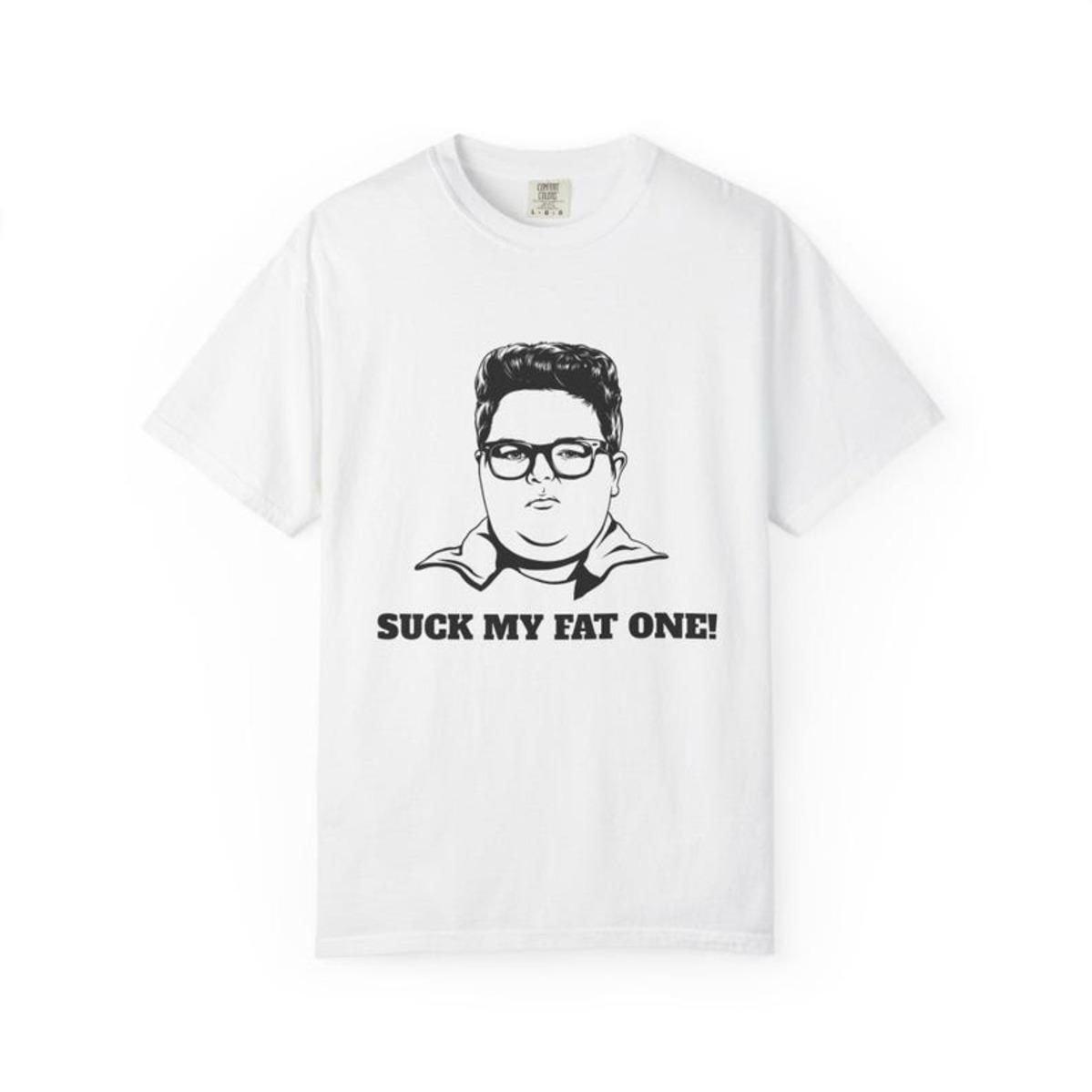 Suck My Fat One Funny Graphic TShirt Unisex Streetwear Tee Sarcastic Humor Statement Shirt Casual Cotton Top Gift for Friends S