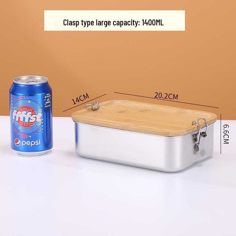304 Stainless Steel Bento Lunch Box for Adults, Students, and Office Workers with Lid