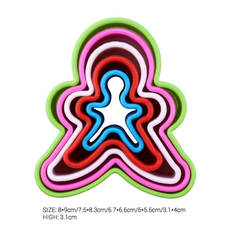 FAIS DU Sandwich Cutters for Children Kids Christmas Tree Heart Star Shapes Cutters Fruit Vegetable Bread Toast Food Cookie Mold