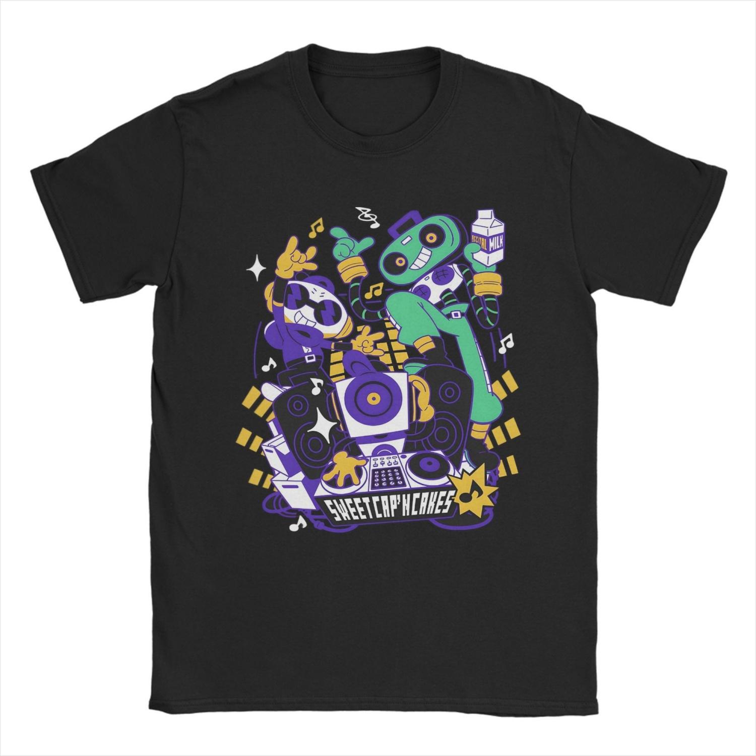 

Хлопковая футболка Deltarune для пары Летняя Y2K Смешные футболки С круглым вырезом Хип-хоп Футболка Большого размера Dropshipping Топы S чёрный