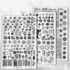 Nail Stamp Plate Nail Art Templates Heart Flower Nail Art Plates for DIY Nail Art Decorations Nails Art Stamping Plates
