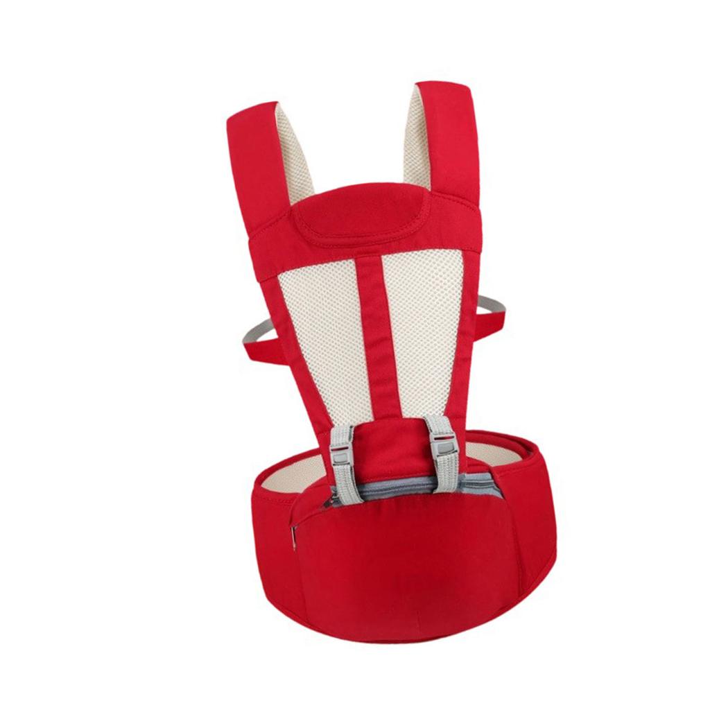 Convertible Infant Carrying Device Hip Seat Function Cotton Fabric Reinforced Safety Buckles Weight Capacity Up To 20kg