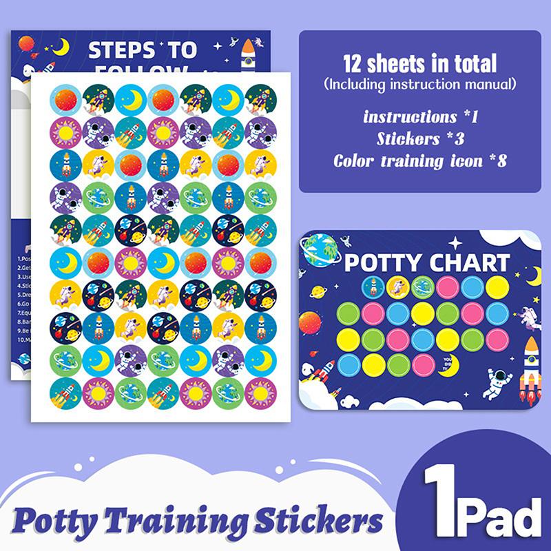 Reward Stickers Toilet Habits Potty Training Sticker Chart Matching Wall Hang Montessori Early Education For Kids Gifts